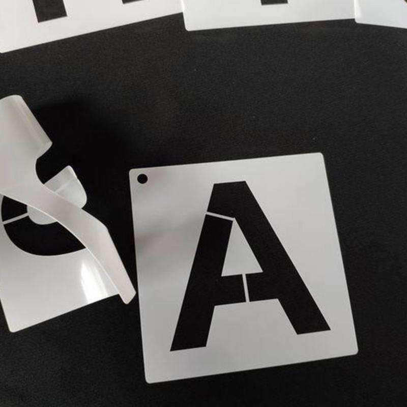 60Pcs Painting Templates Letter and Number Stencils Kids Drawing Stencils for Wood Sign Cake Painting Wall Decoration