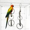 Stainless Steel Bird Swing Toy For Small Parrots Safe Chewable Chain Perch With Metal Materials