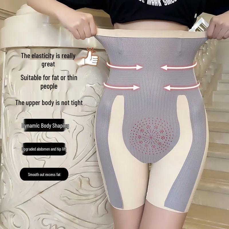 Women's High-Waist 8D Abdomen & Hip Lifting Safety Shorts, Summer Thin Design, Plus Size Available