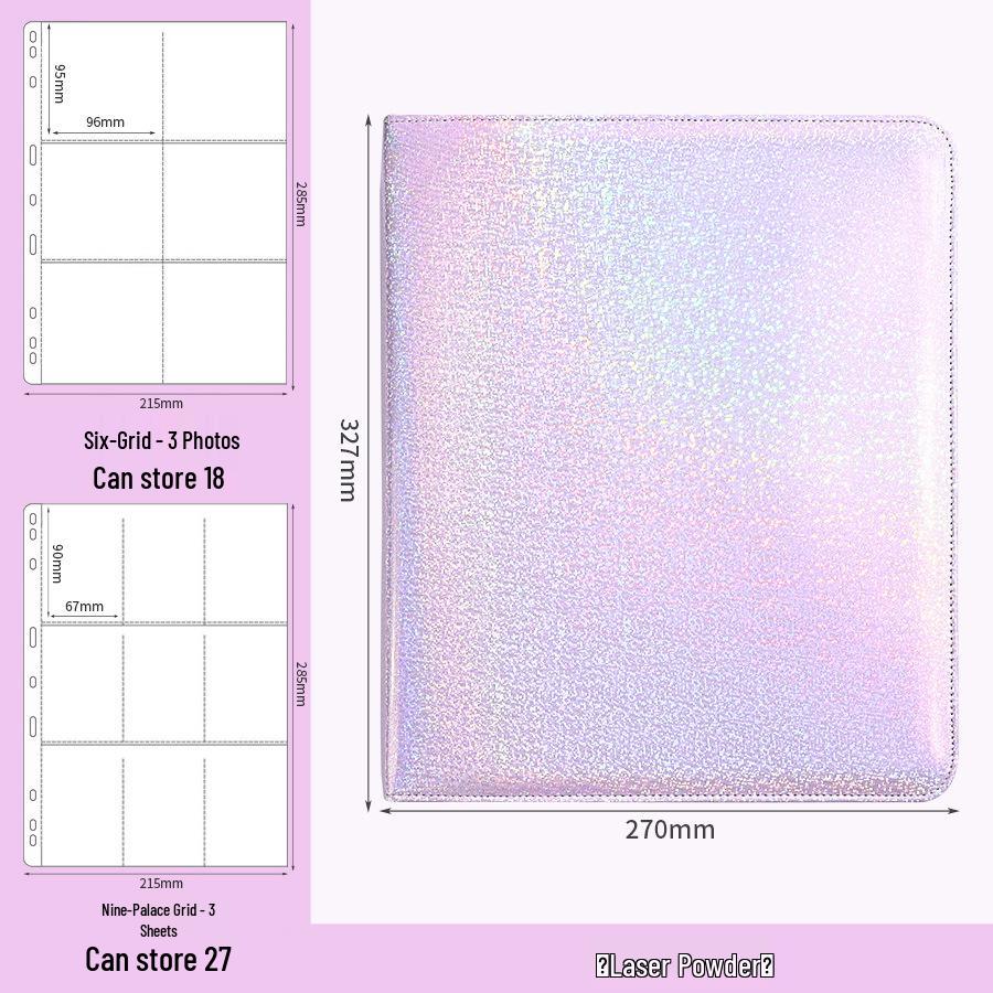Anime Badge Display Book – Two-Dimensional Transparent Storage Binder