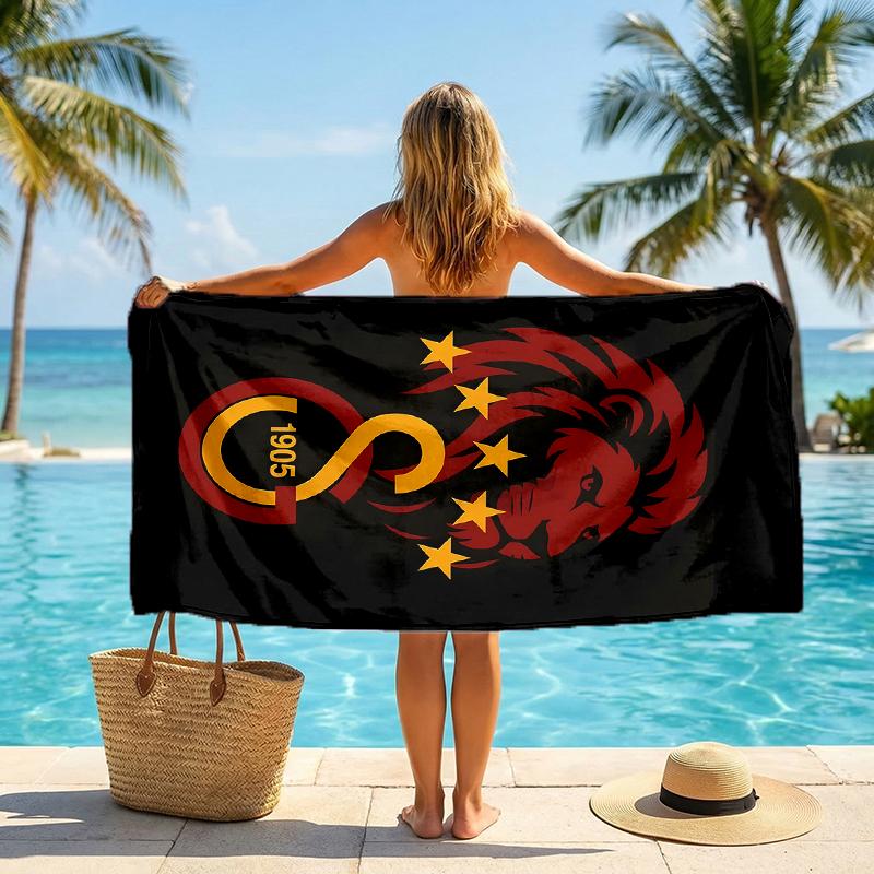 Galatasaray Mode Strandhandduk: Perfekt för sommaräventyr Mjuk, absorberande och snabbtorkande lämplig för simning och bad