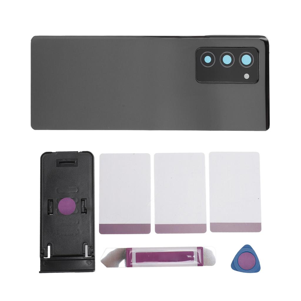 Back Glass Cover Housing Door for Galaxy Z Fold 2 5G F916 with Pre Installed Camera Lens Tape
