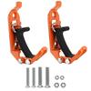 1Pair Roof Rack Shovel Mount Set Metal Rubber Clamps Quick Release Bracket Car Accessories
