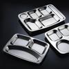 304 Stainless Steel 5-Compartment Meal Tray