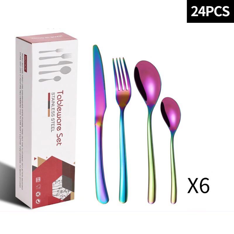Abay Premium Colorful Stainless Steel Cutlery Set