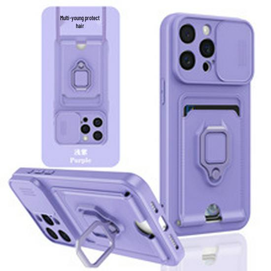 iPhone 17 Magnetic Shockproof Rotating Stand Case