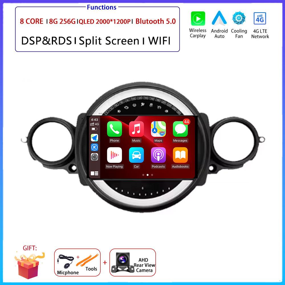9“ For BMW Mini Cooper R56 R60 R51 2006 - 2014Car 4G Android OS Radio Stereo Multimedia Video GPS Navigation Player QLED Scre BT