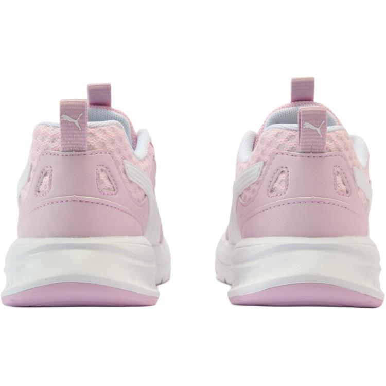 Puma Evolve Run Comfortable Versatile Durable Low-Top Running Shoes Kids Sneakers Light-Pink White Light-Purple 403242-01