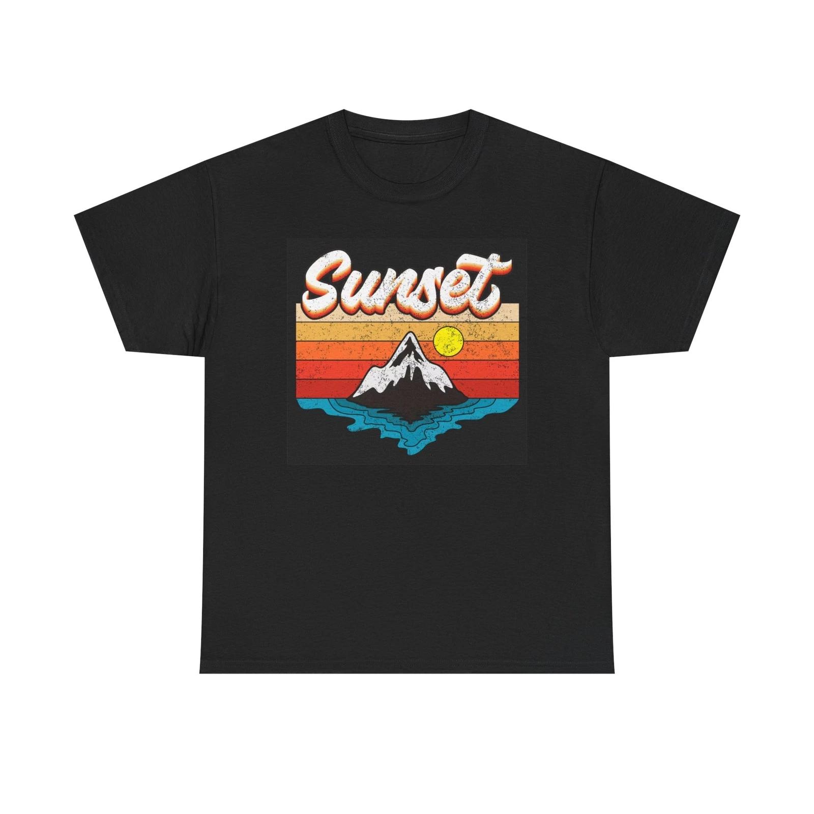 Men s and Women s T-shirts Sunset Graphic S