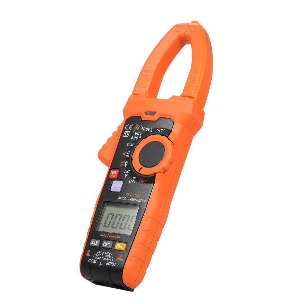 Digitales Zangenmessgerät, True RMS 6000 Zählwerte, digitales elektrisches Prüfgerät mit automatischer Bereichsmessung