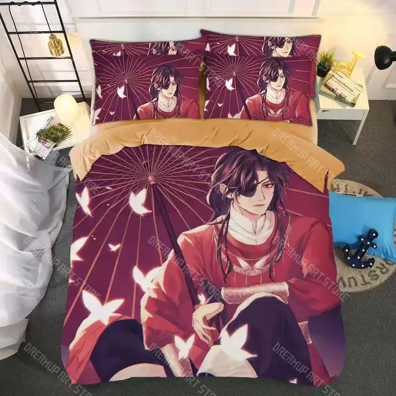 Heaven Official’s Blessing Bedding Set,Heaven Official’s Blessing Duvet Cover Comfortable Bed Single Double Bed Full Size Anime