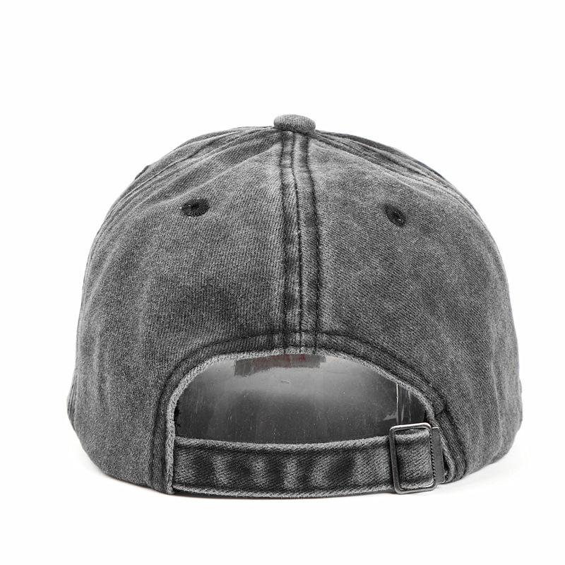 Baseball Cap Women'S Literary Retro Outdoor Soft Top Black Hat Summer Antique Men'S Washed Cotton Cap