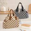Large-capacity insulated bag fashionable office worker lunch box bag hand-held thickened aluminum film lunch box bag