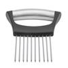 Stainless Steel Onion Holder Fruits Veg Meat Cutter Slicer Peeler Chopper with 10 Prongs