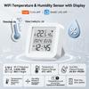 Tuya WiFi Indoor Temperature & Humidity Sensor with Remote Control and Probe
