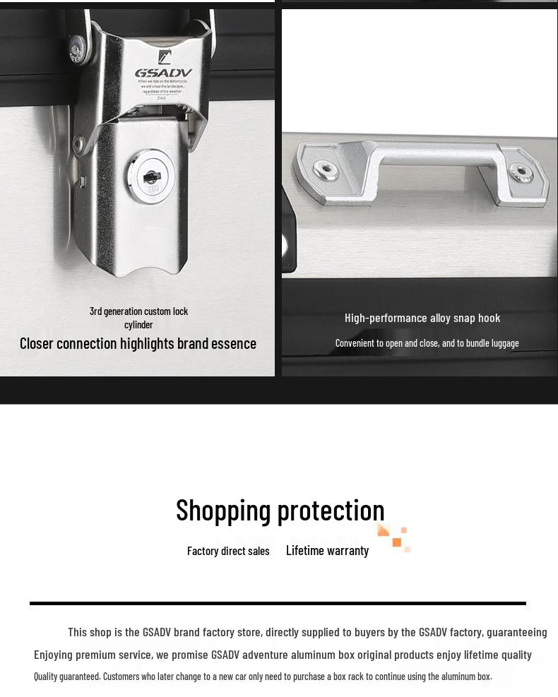 GSADV Aluminum Alloy Rack for KTM 390/250 Duke - Top Box, Side Box, Crash Bar, Bumper Modification
