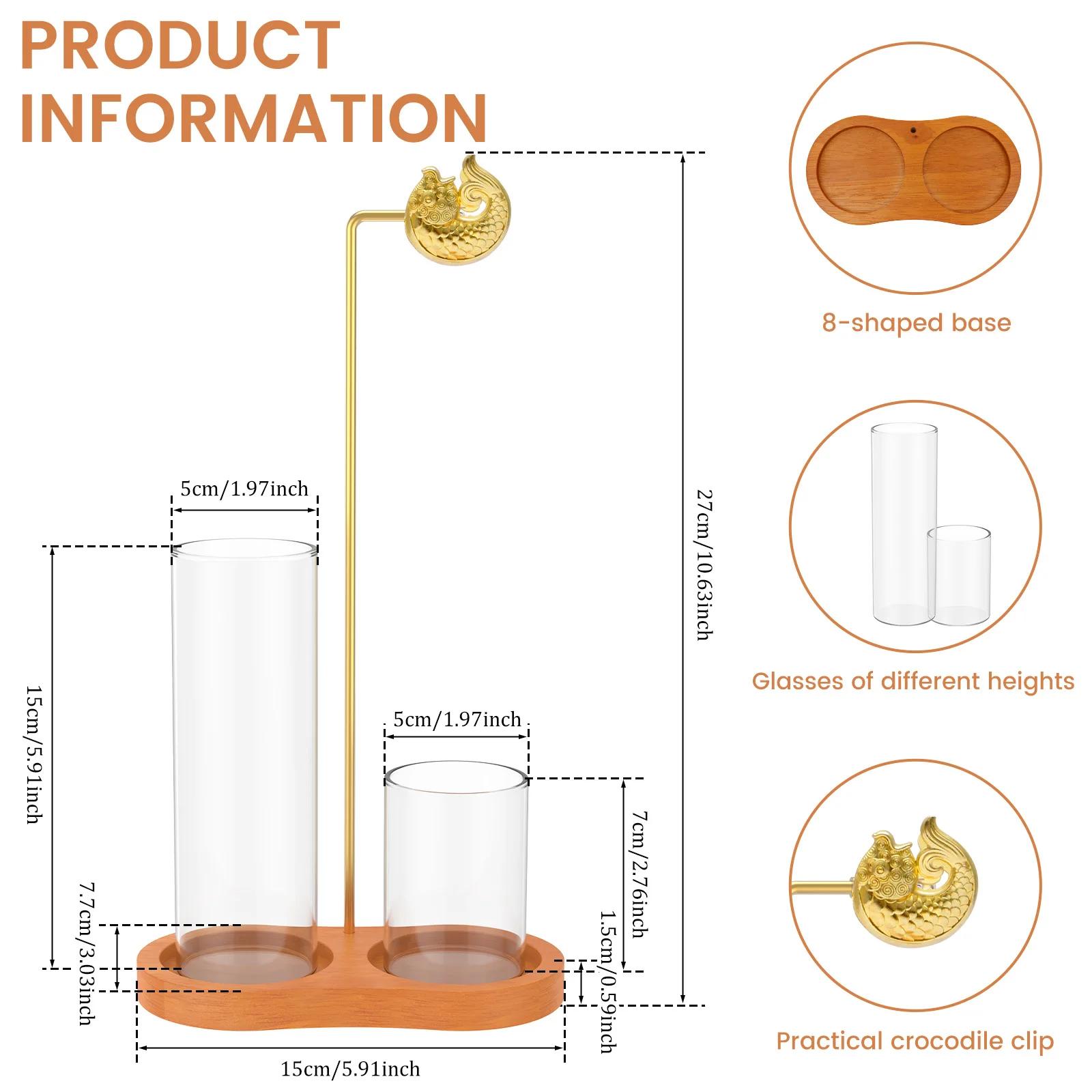 

2 in 1 Incense Holder Wooden Incense Stick Burner Holder with Glass Ash Catcher for Meditation Yoga Spa Room Home Decoration