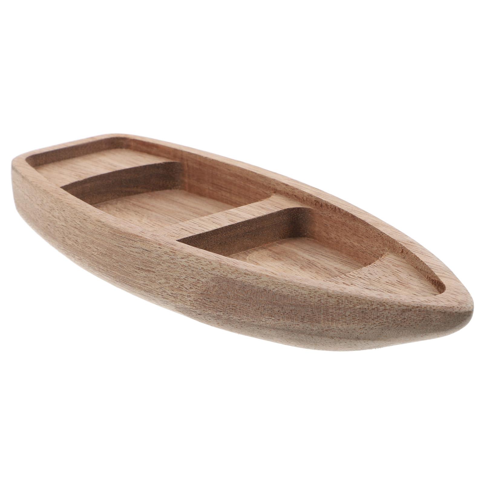 

Wooden Boat Model Decorative Ships Sushi Plate Dishes Car Sailboat Classic Wooden Model Figurine Nautical Birthday Decorations 17.00X6.50X2.10CM хаки