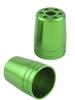 POSH FAITH Ultra Heavy Bar End Outer Bars M6 Lime Set Caps, Only, Type, Green, 2-Piece (031679-28-10)