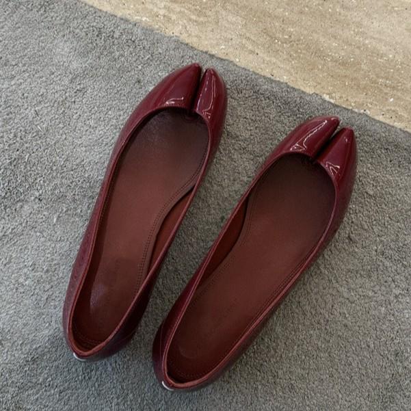 Inner Height Increase CM Single Shoes Split-toe Shoes Ballet Shoes Women's Shallow Flat Shoes Commuter Shoes