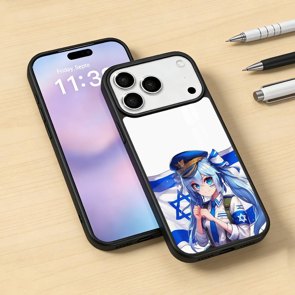 Flag of Israel Phone Case For iPhone17,16,15,14,13,12,Pro,Max,Magnetic For Magsafe Wireless Charging
