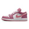 Air Jordan 1 Low GS Desert Berry Buty Sportowe Dziecięce Różowe Koralowe-Kredowobiałe 553560-616