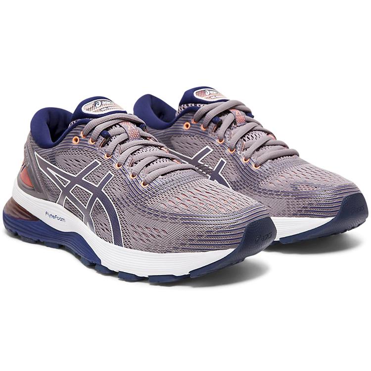 Asics Gel Nimbus 21 'Lavender Grey Dive Blue' Damen 1012A156-500
