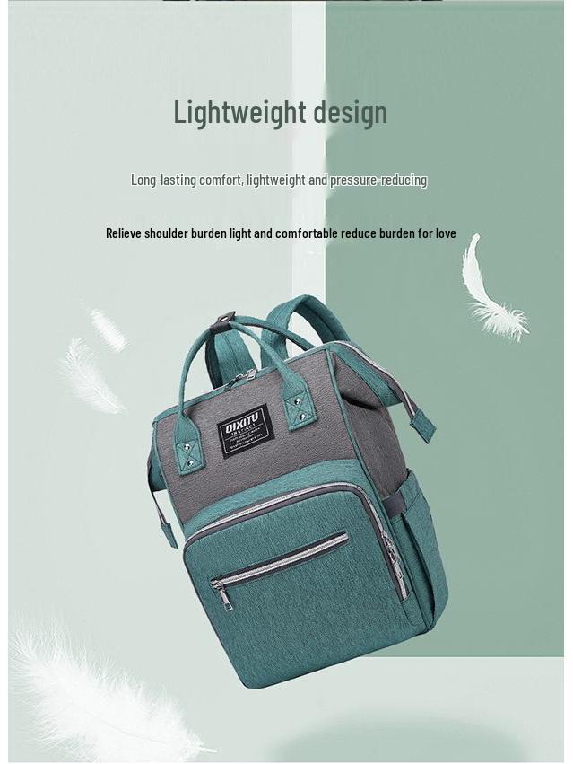 2024 Fashion Large-Capacity Casual Mommy Bag - Multifunctional Outdoor Mother and Baby Hospital Backpack