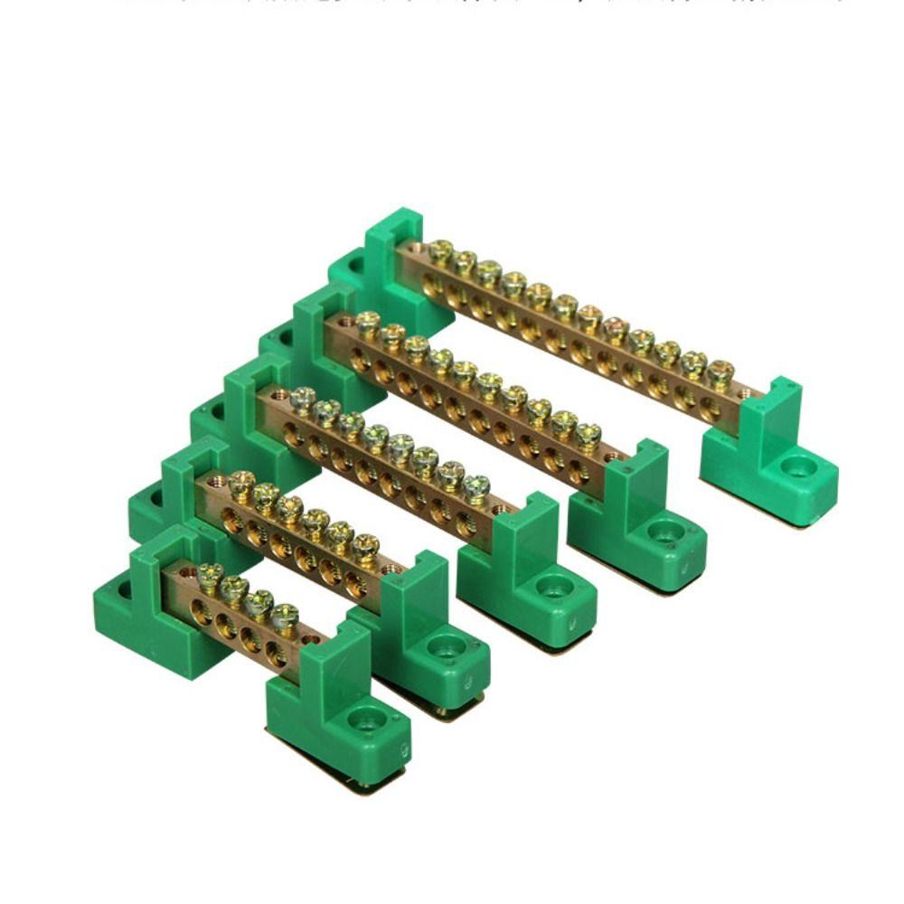 Porous Site High Bridge Type Ground Bar Copper Screw Terminal Block Bar  Transportation