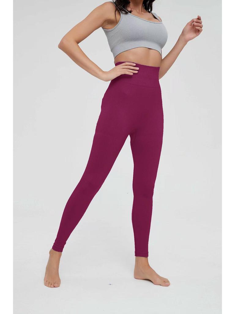 Pantaloni da yoga senza cuciture da donna - Sollevamento glutei, vestibilità aderente per corsa e fitness sportivo