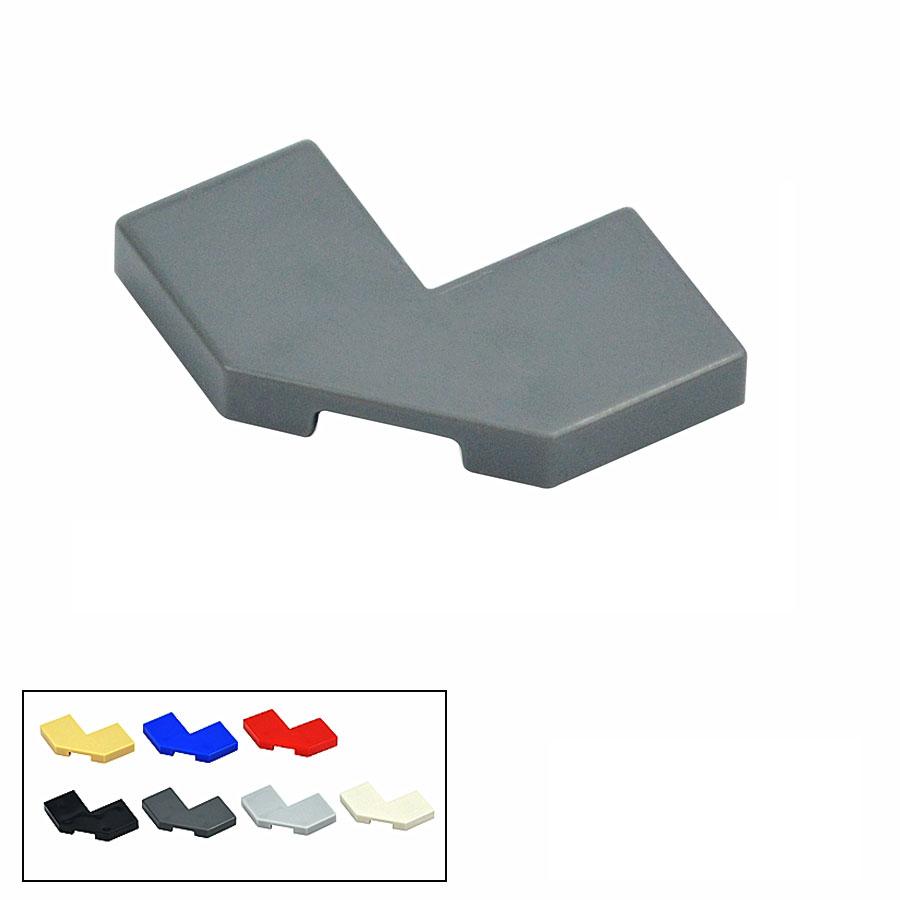 50Pcs Smooth Particles 27263 2x2 Flat Tiles Corner Building Blocks Parts DIY Enlighten Bricks Assembles Education Kid Toys