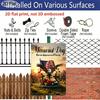 2D Flat 1pc Memorial Day Remembrance and Honor Metal Sign 7.87x11.81inch - Aluminum Patriotic American Flag Eagle Decor for Home, Yard, Veterans