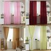 100x250cm Punching Solid Color Soft Window Blackout Curtain Bedroom Draperies