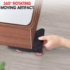 Furniture Mover Set 5 Pcs Furniture Mover Tool Transport Lifter Heavy Stuffs Moving Wheel Roller Bar Hand Tools Set Red 500KG 230x168mm