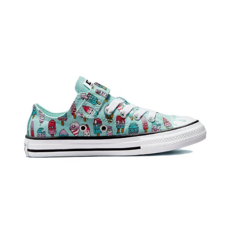 Converse Chuck Taylor All Star Low Easy-On PS Sweet Scoops Kids Sneakers Blue Light-Dew Prime-Pink A02151F