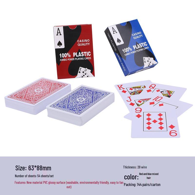 Custom Waterproof PVC Playing Cards - Ideal for Outdoor Entertainment and Party Decor