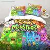 3D Druck Mein Spiel Singende Monster Bettwäschesets Bettdecke Steppdecke Bettbezug Bettbezug Kissenbezugsets Kinder Erwachsenengröße
