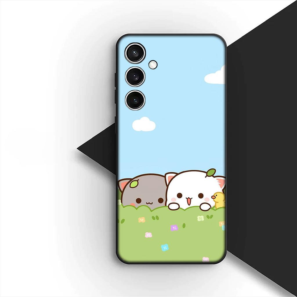 for Samsung Galaxy S20 S22 S21 FE Ultra Plus A07 A17 A15 A16 A25 A57 A37 Phone Cover Soft Case Bubus Panda Cartoon Bear Dudus