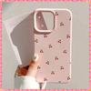 Cute Cartoon Cherry iPhone Case For iPhone 17 16E 16 15 14 13 12 11 Pro Max 7 8 Plus X XR Soft Silicone Protective Phone Cover