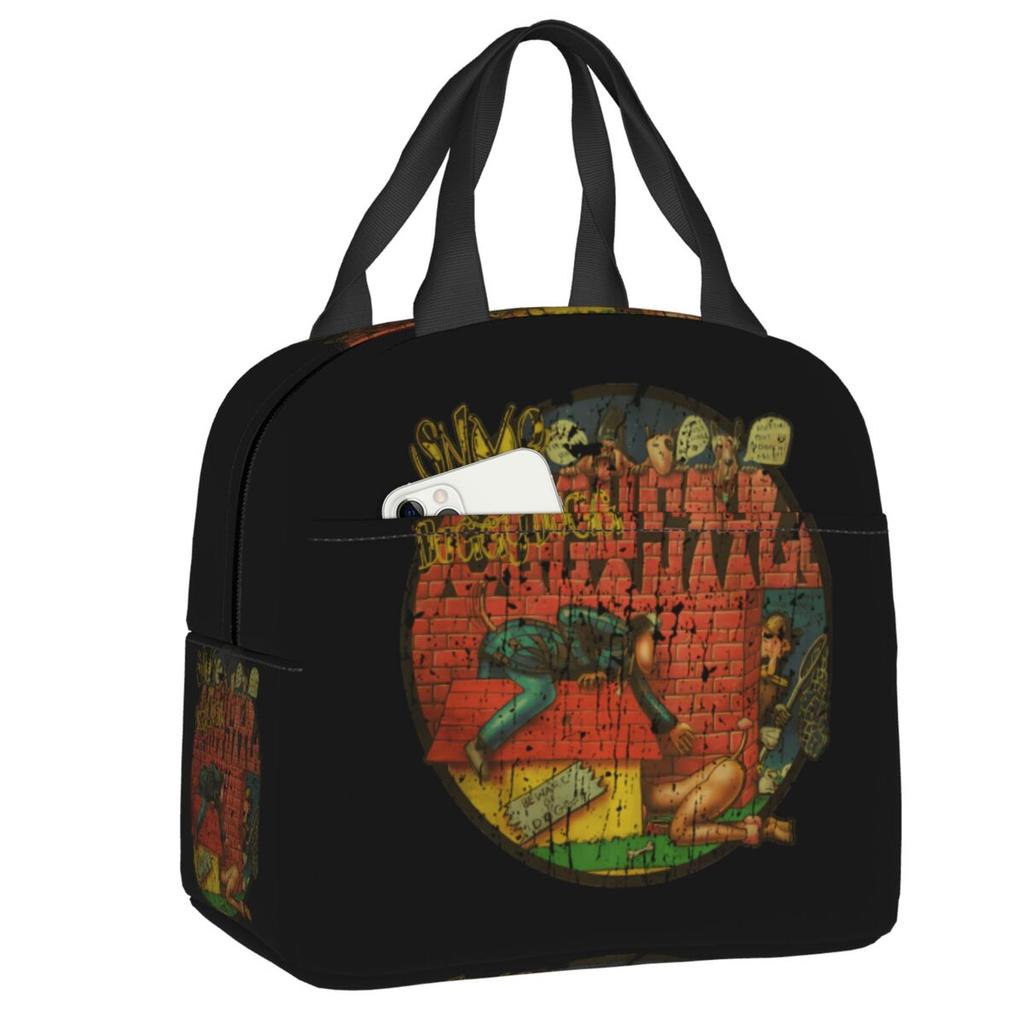 Custom Snoop Dogg Goes Jesus Insulated Lunch Bag Outdoor Picnic American Music Rapper Resuable Thermal Cooler Lunch Box Women