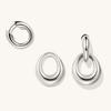 Vintage Heavy Duty Interlocking Hoop Earrings Lightweight Luxury Elegant Exquisite Versatile Drop Earrings