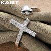 925 Silver Cross Crystal Heart Adjustable Ring For Women Accessories Jewelry