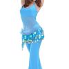 Women Sequins Tassels Waist Chain Dancer Skirt Hip Scarf Belly Dance Belt