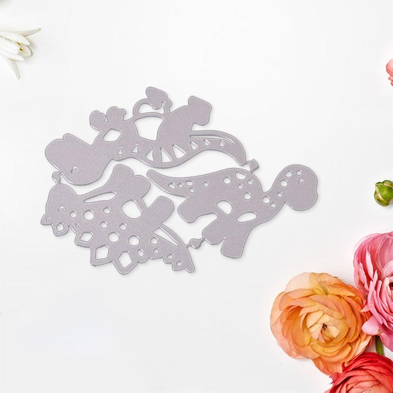 Dinosaur Metal Die Cuts Carbon Steel Cute Different Shapes Animals Cutting Dies for Crafts Card Making DIY Scrapbooking