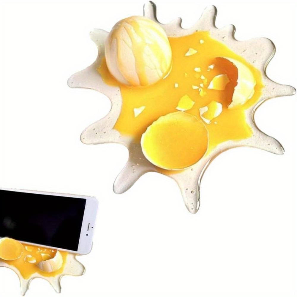 Mizah Kırık Yumurta Şakası Cep Telefonu Tutucu, Evrensel Cep Telefonu Tutucu, Yenilik Taklit Oyuncak Aksesuarları, Dayanıklı Malzemeler