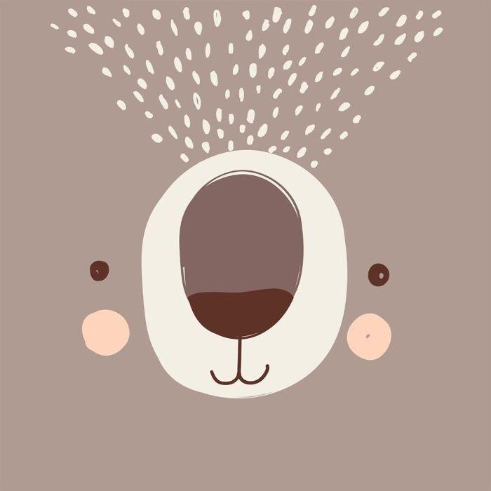 Housse De Couette + 1 Taie 140 X 200 Cm I Am a Ourson