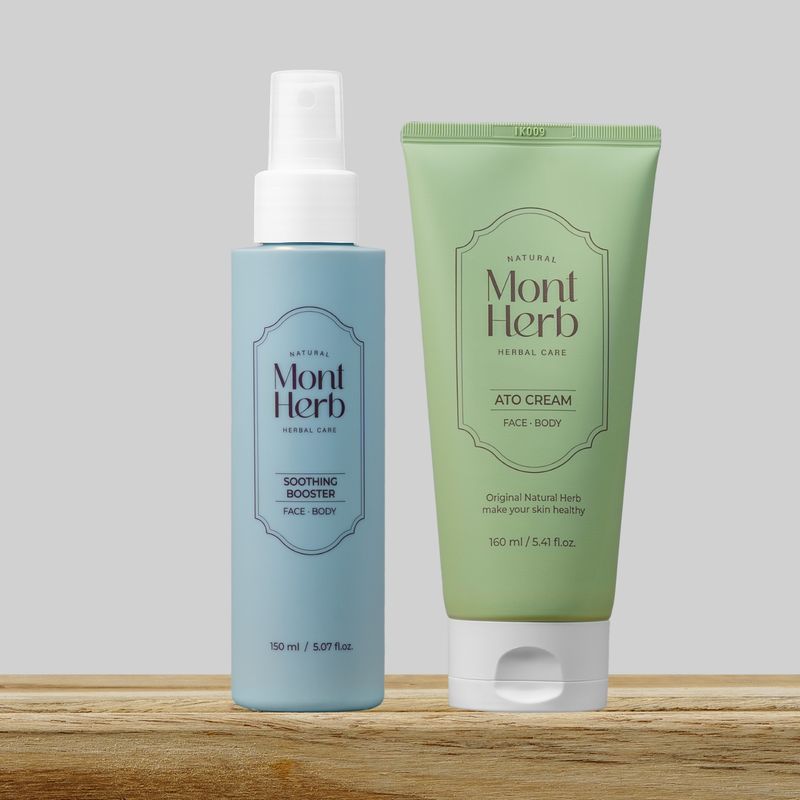 Moisturizing Care 2-Piece Set (Ato Soothing Booster 150ml + Ato Cream 160ml)