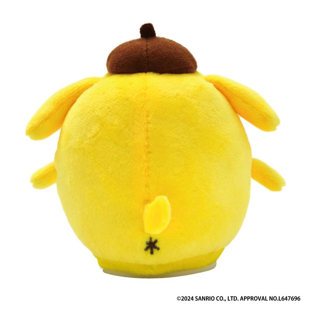 Sanrio Pompompurin Talking Mini Plush Toy, Approx. H9 x W8.5 x D8.3cm, 12081