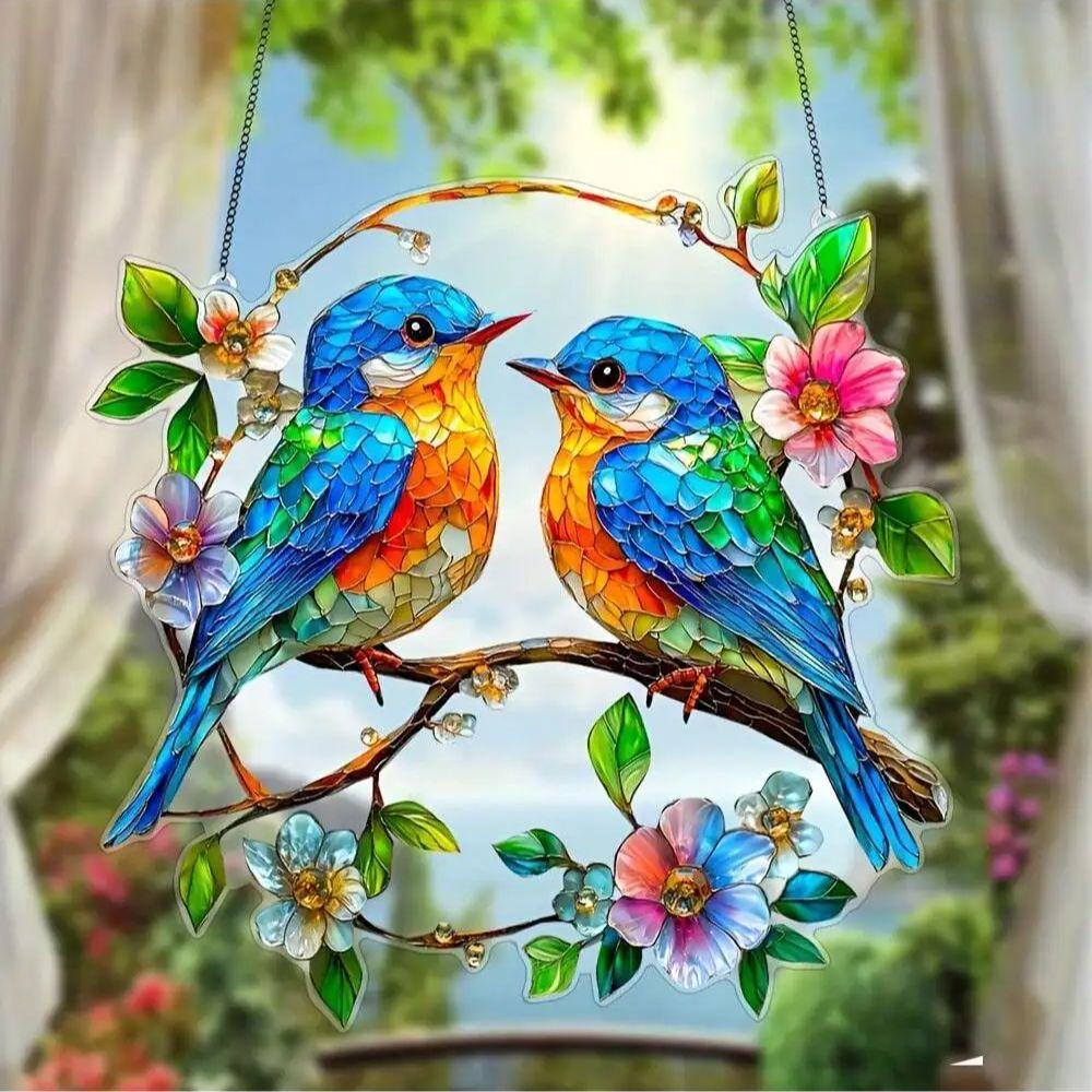 Chiting Bluebird "- the perfect gift for bird enthusiasts, suitable for car and window decoration, garden, office decoration