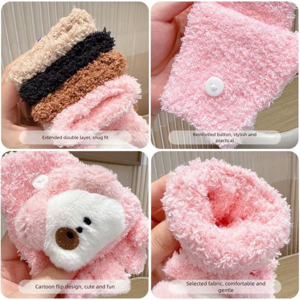 4-10 Years Old Cute Warm Kids Winter Gloves Windproof Coldproof Children Mittens Soft Thicken Knitted Gloves Outdoor